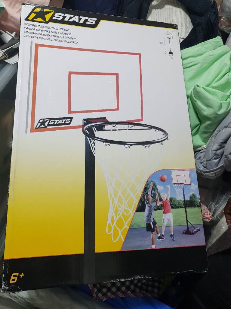 Stats Ajustable Portable Basketball Set