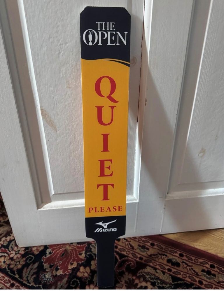 Mizuno The Open 'Quiet Please' Golf Spectator Board