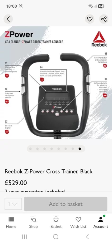 Reebok Z-Power Cross Trainer 