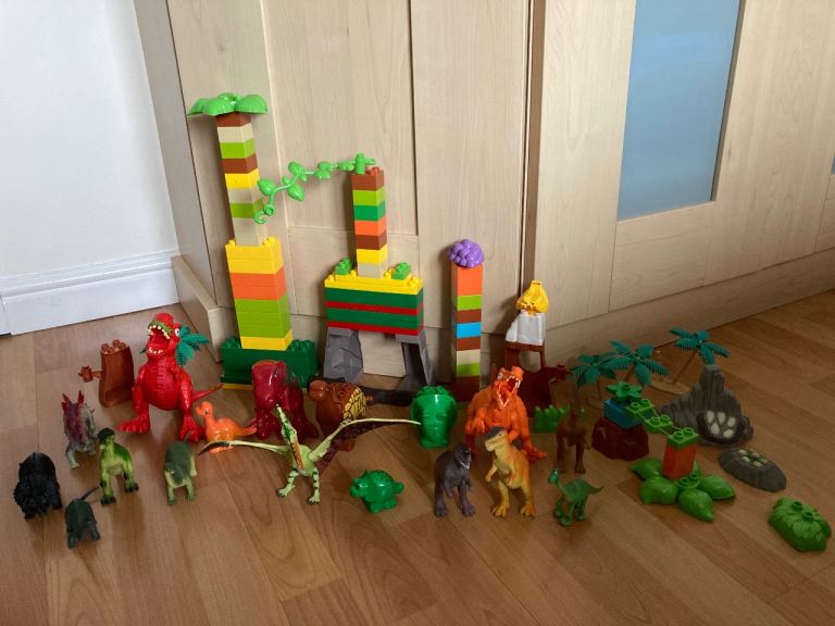 10 x various dinosaurs Plus 5 x Lego dinosaurs