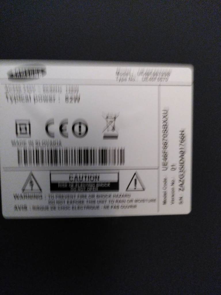 Samsung UE46F5000AKXXU 46-inch Smart TV – Good Condition