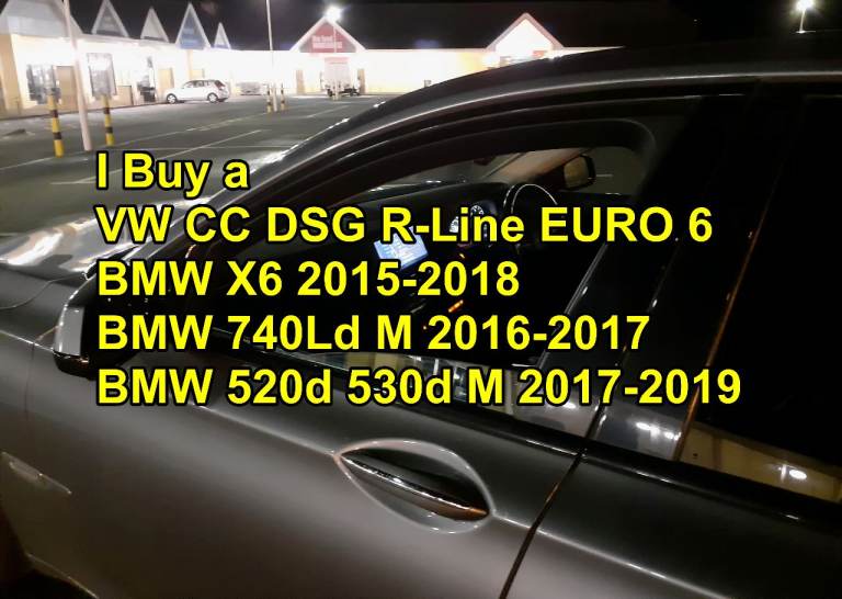 WANTED Volkswagen CC BMW X6 520d 530d 740Ld M
