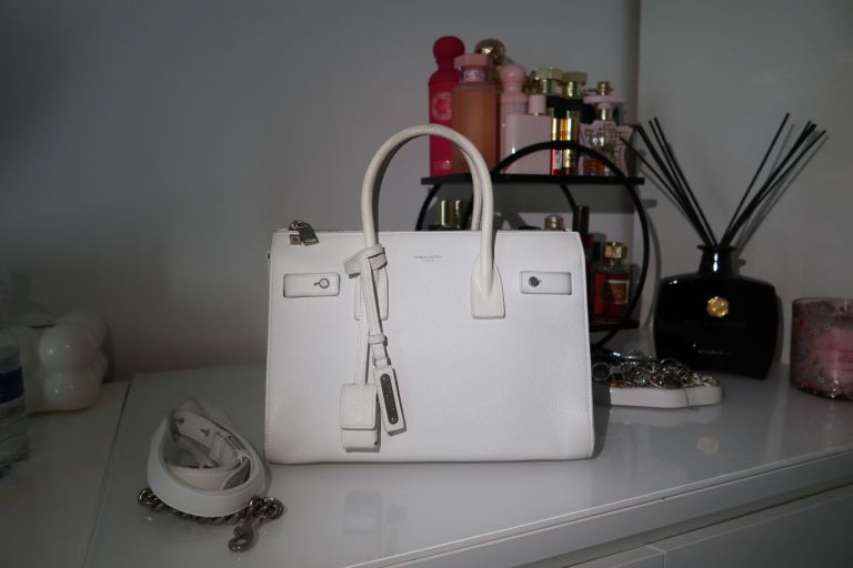 Saint Laurent sac de jour grained leather