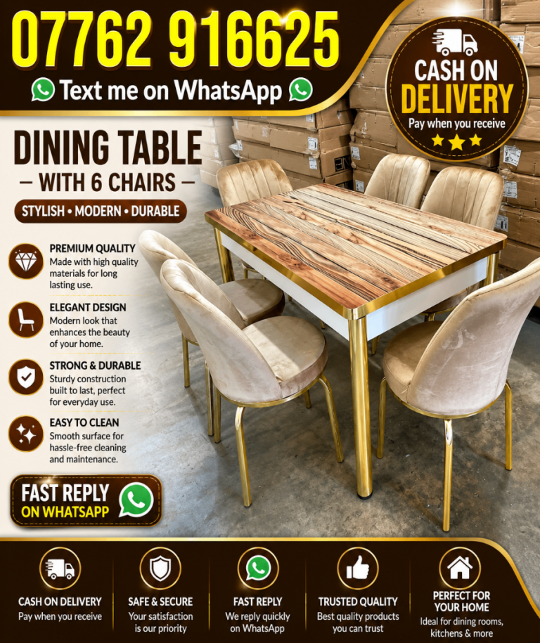 Dining Table with 6 chairs