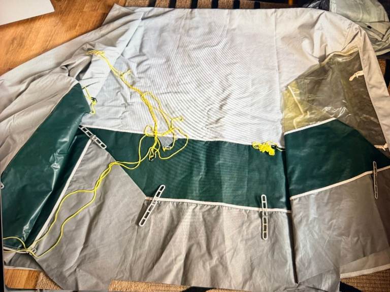 Starcamp Cameo Green/Grey Tall Caravan Awning Annex + Inner Tent NO POLES