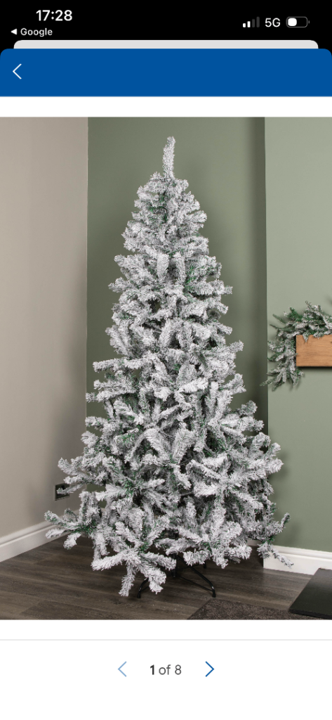 Tesco Snowy Christmas Tree – As Good As New