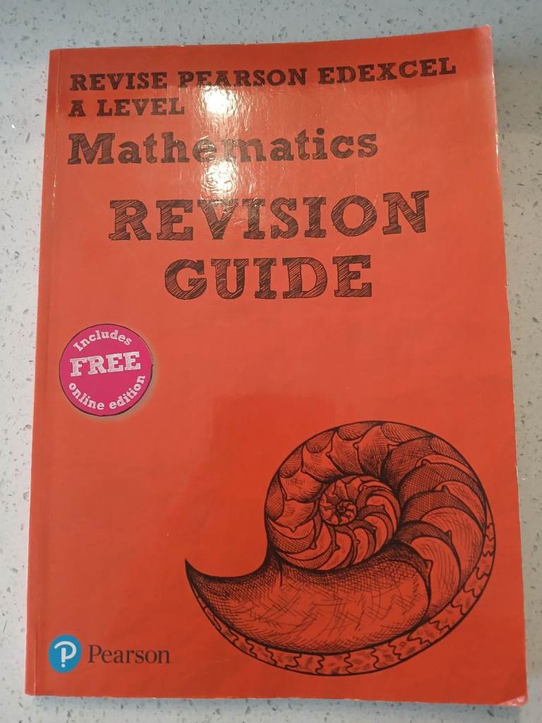 Pearson Edexcel a level maths revison guide