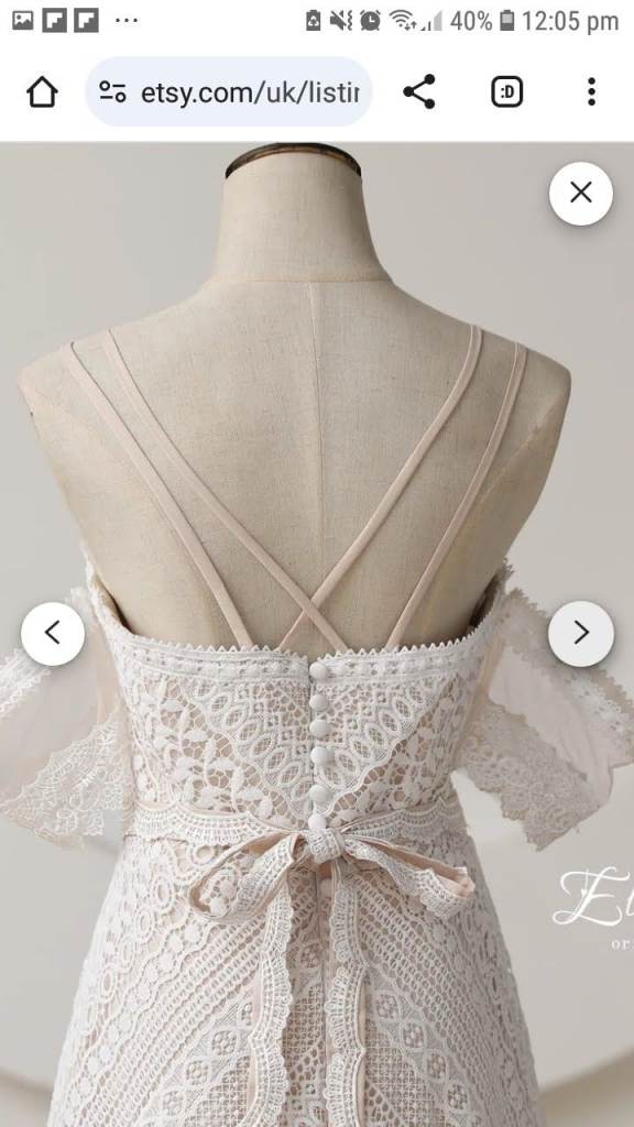 Wedding Dress Bohemian/Vintage