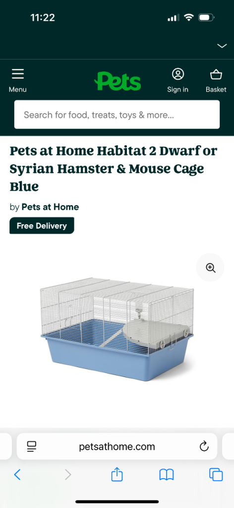Hamster cage 
