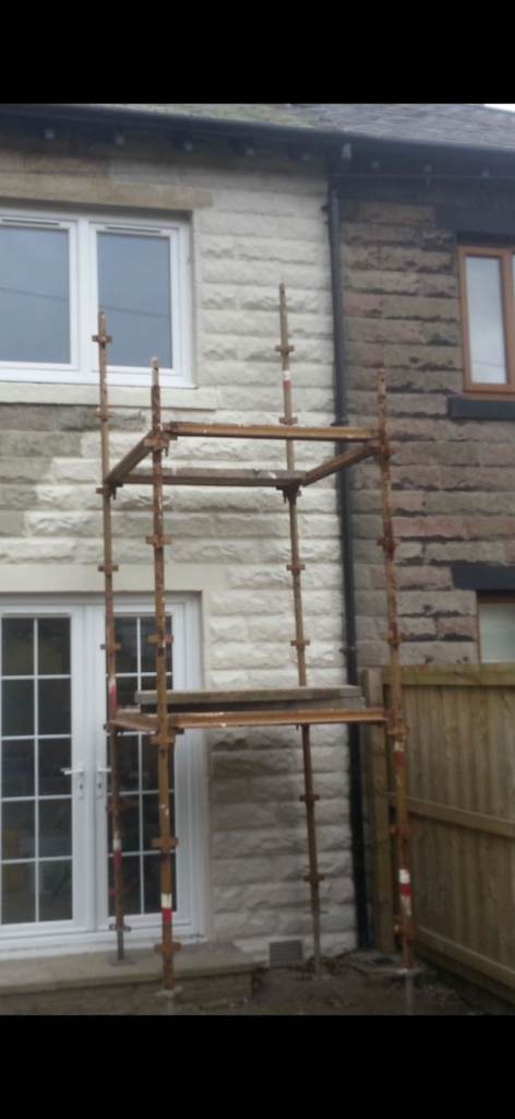 Scaffolding for sale, no boards.