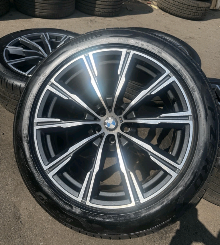 BMW OEM G05 X5 G06 X6 740M Grey M Star Spoke 20" Set 4 Wheels 