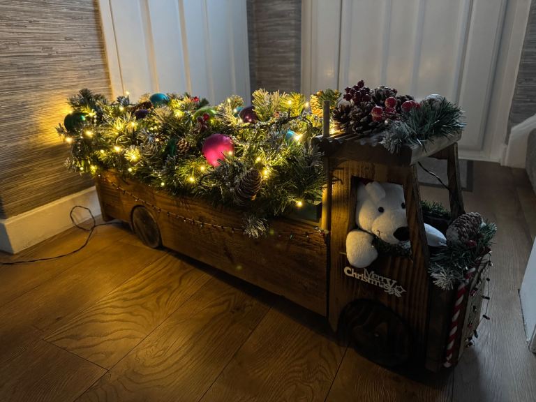 Handmade Christmas Truck Decoration over 1.0m long