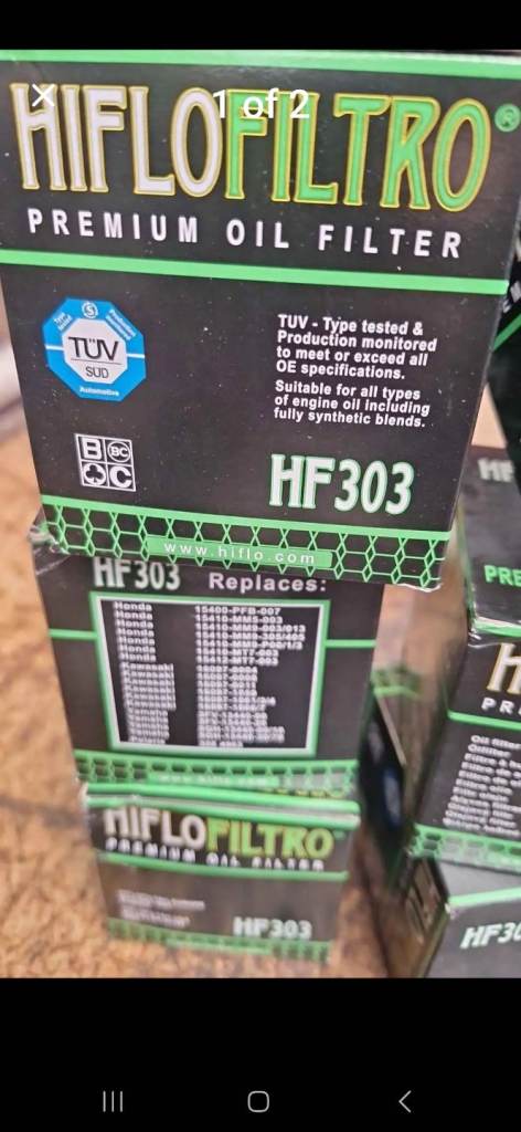 Hf303 oil filter honda kawasaki yamaha polaris 