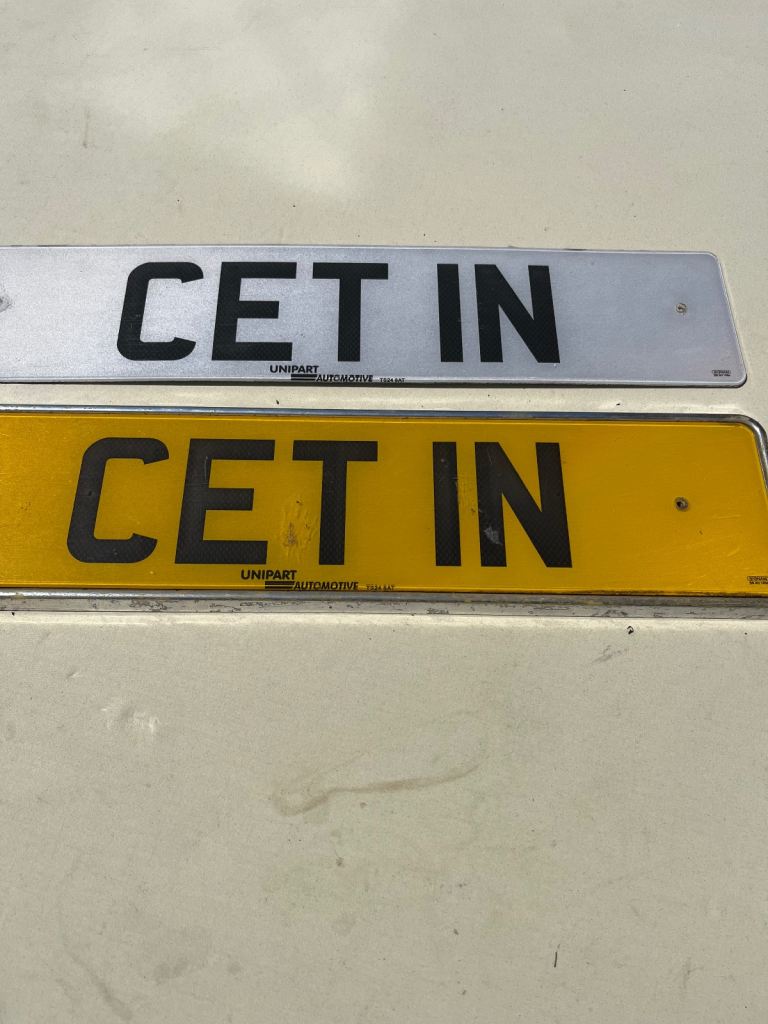 CET 1N PRIVATE NUMBER PLATE