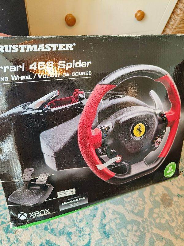 Thrustmaster Ferrari 458 Spider Racing Wheel for Xbox – Boxed – Complete