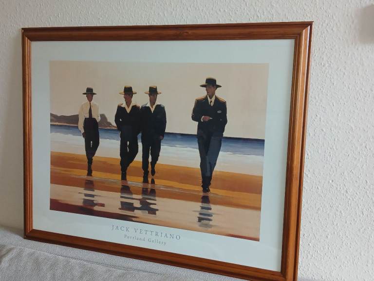 Large Jack Vettriano Framed Print - The Billy Boys 