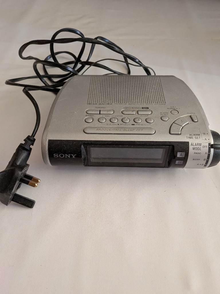 SONY 3 Band Clock Radio Free