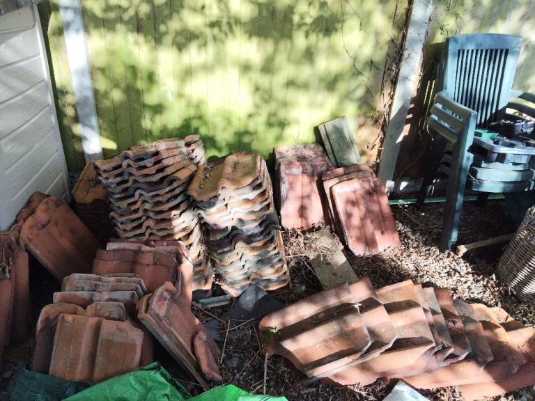 Roman clay roof tiles