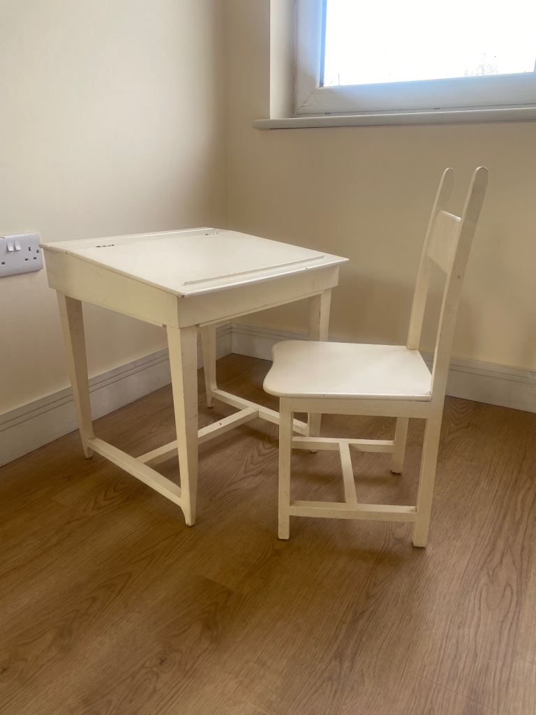 Child’s vintage desk and chair 