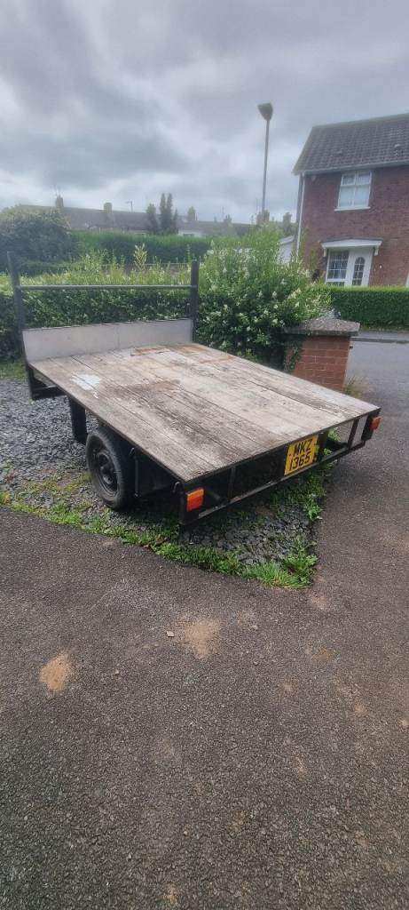 Braked Flatbed Utility Trailer - Good Working Order
