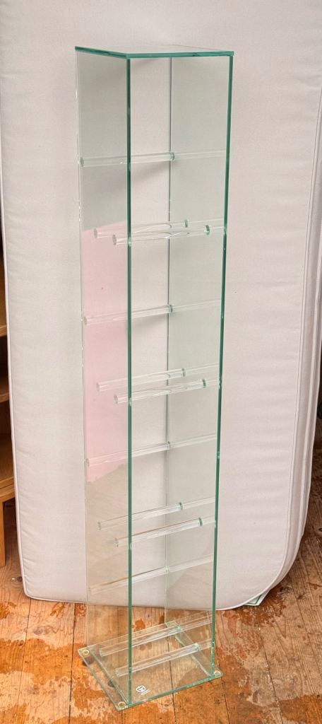 Glass DVD Stand
