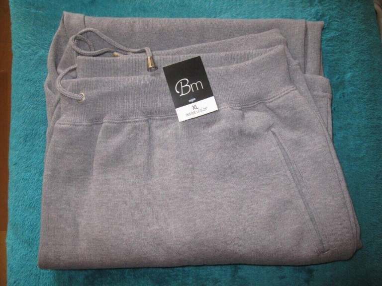 Ladies Grey BM Jogging pants size XL inside leg 29 Brand new