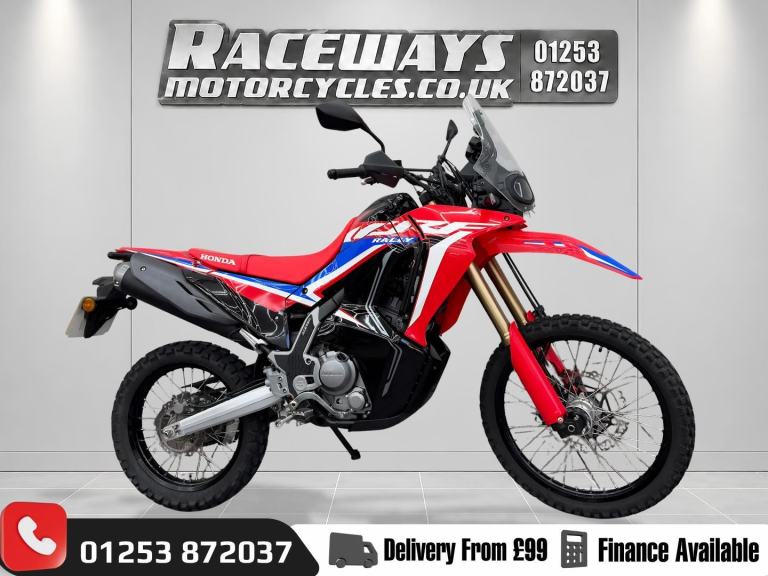 HONDA CRF300 RALLY 2022 22 REG 3,113 MILES RED USED MOTORYCLE 286CC
