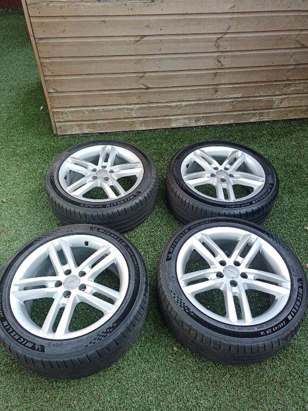 Original Audi A6 quattro Alloys with good Michelin pilot sport tyres