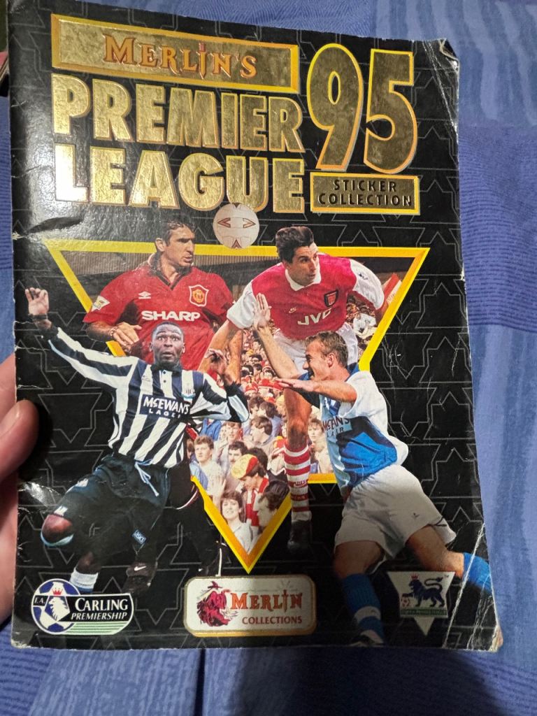 Premier League football sticker album 