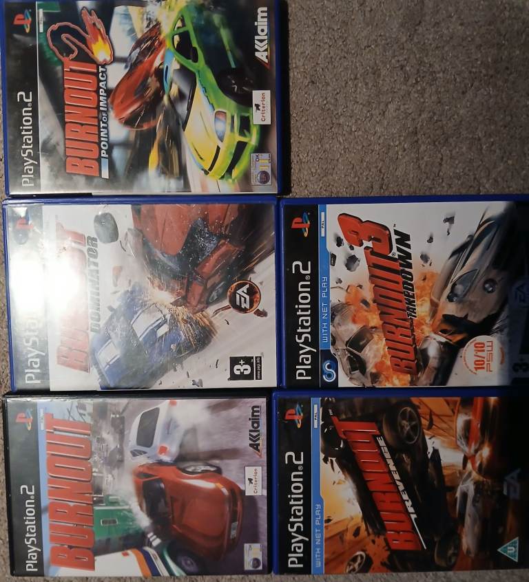 Playstation game ,burnout 