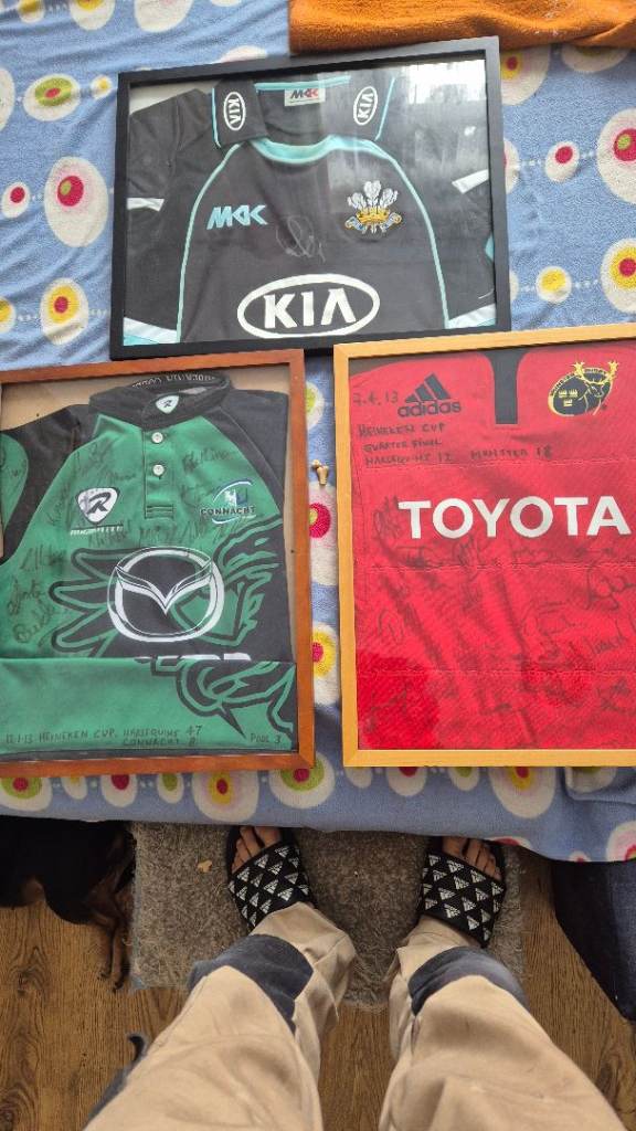 3 x signed rugby shirt 👕
