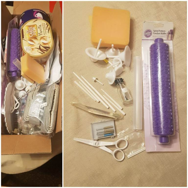 Cake decorating items