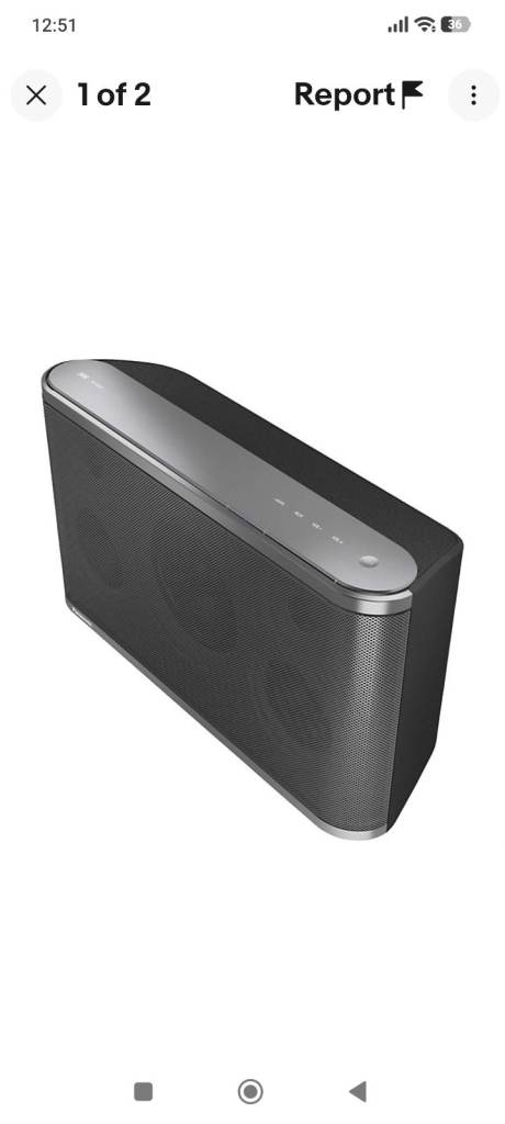 Panasonic All8 Bluetooth Wireless Speaker – gray silver, Good Condition
