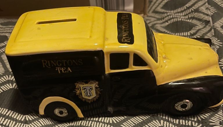 Ringtons tea morris minor van money box 