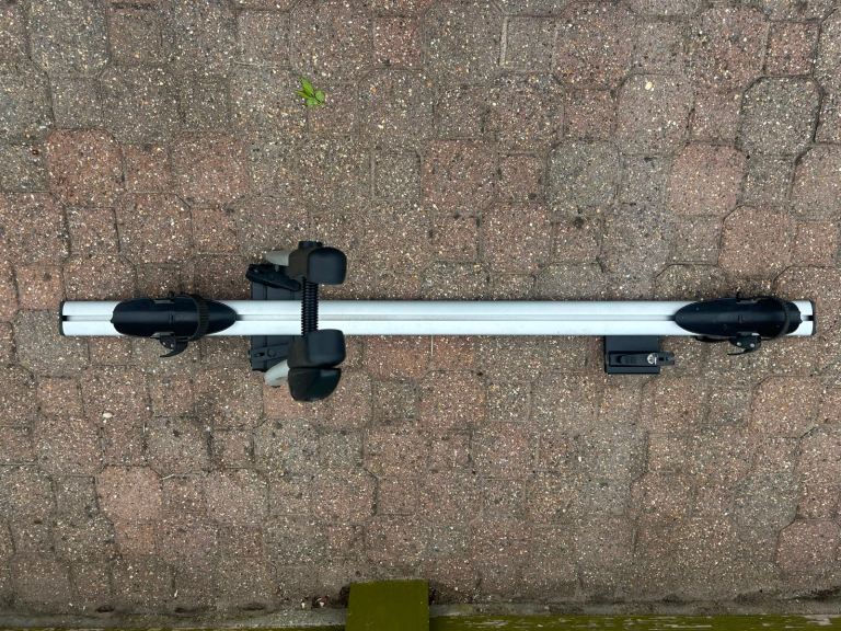 2 x Aguri Bike Carrier Racks (only) for Car – Silver, Good Condition