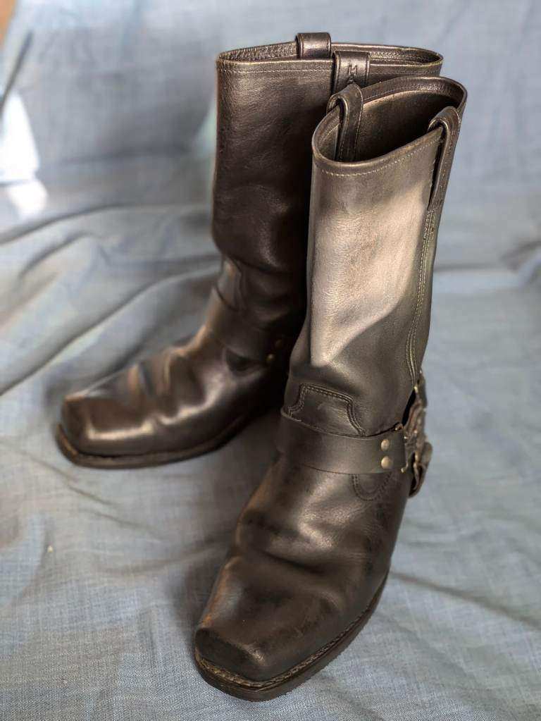 Genuine Harley Davidson Leather Harness Boots UK 10