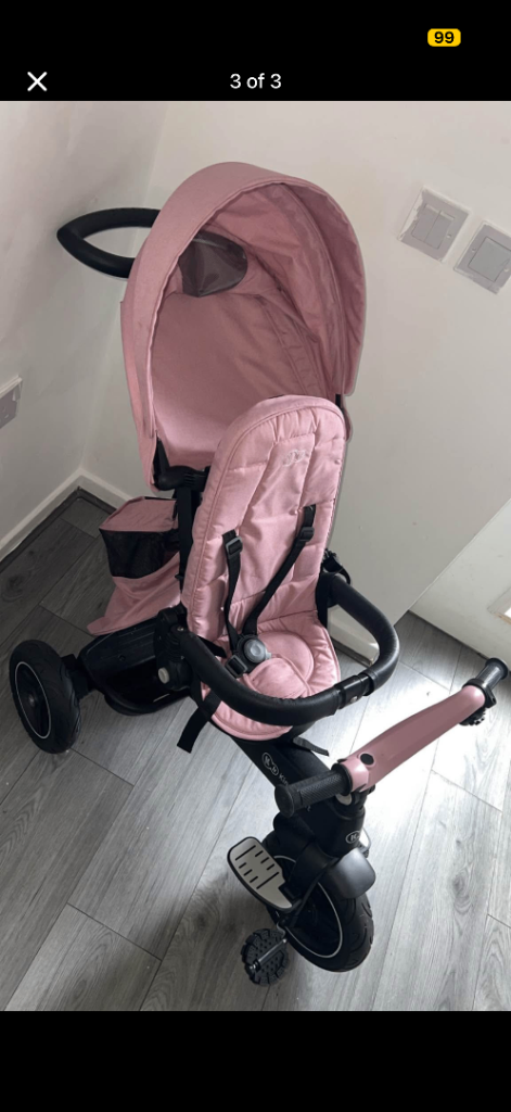 Good Condition Pink Tricycle - Child's Trike with Hood