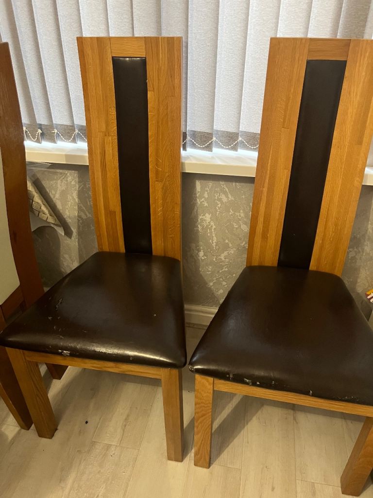 Oak chairs 