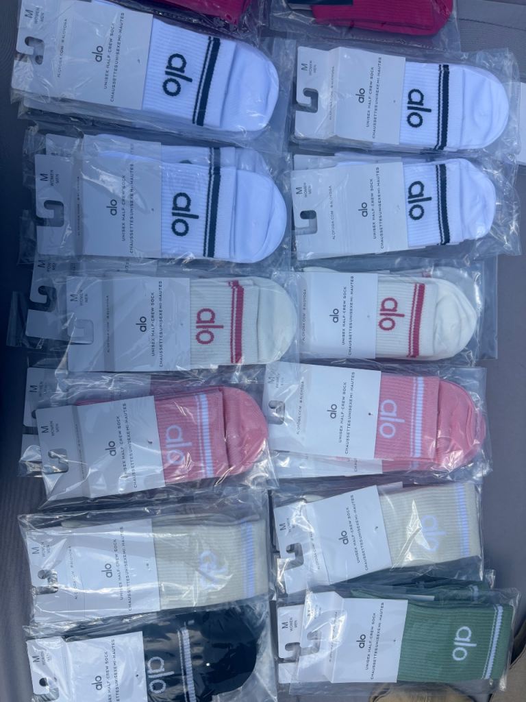 New Alo Branded Sports Socks - Various Colours