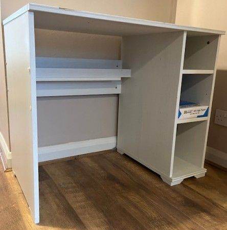 Ikea Computer Desk - White/pale grey