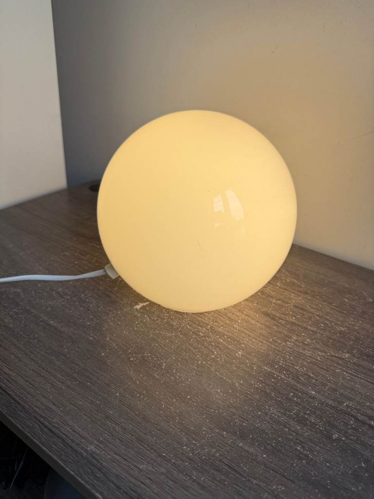 Sainsbury's Home Louie Table Lamp 18cm Globe Bowl White Led Bulb