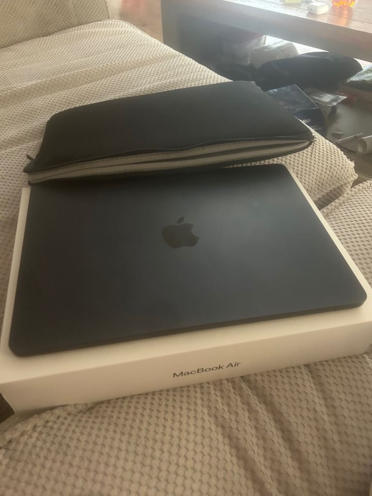 Apple MacBook Air with Sleeve – Black, Good Condition
