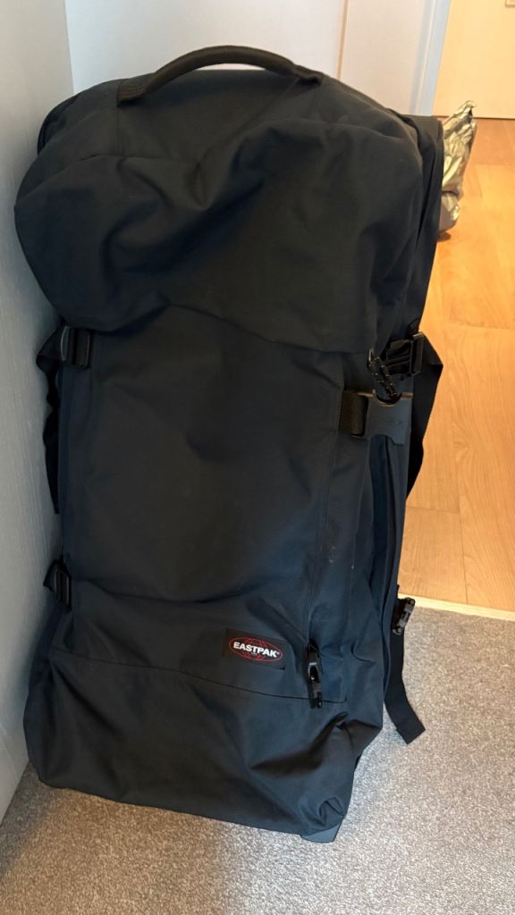 Large Eastpak ‘Tranverz’ suitcase as new