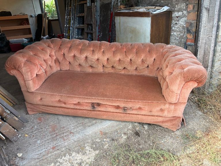 Chesterfield Sofa, in need of some TLC