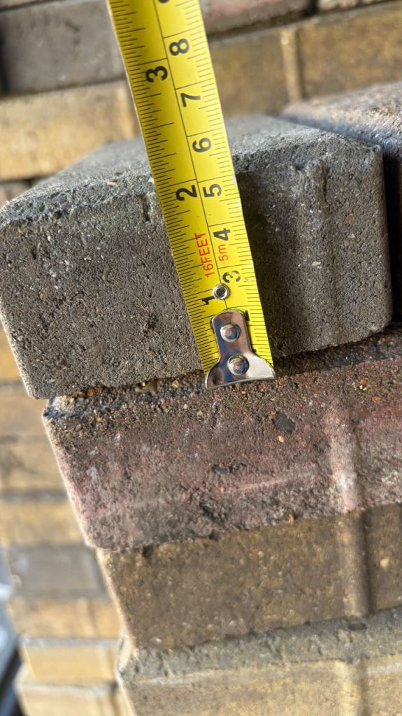 Used Block Paving Bricks (125 pieces) Mixed Colours, Good Condition ...