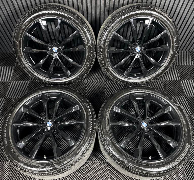 20'' GENUINE BMW X3 X4 G01 G02 699 BLACK M SPORT ALLOY WHEELS TYRES ALLOYS