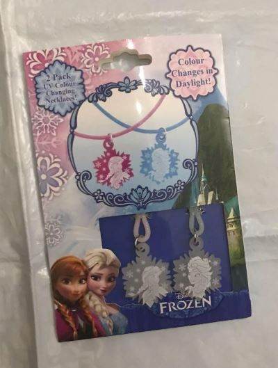Disney frozen colour changing necklaces