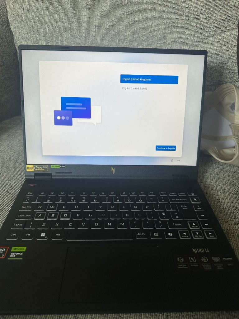 Acer AN14-41/Ryzen 7 8845HS/16GB Ram/512GB SSD/4050/14"/W11/A