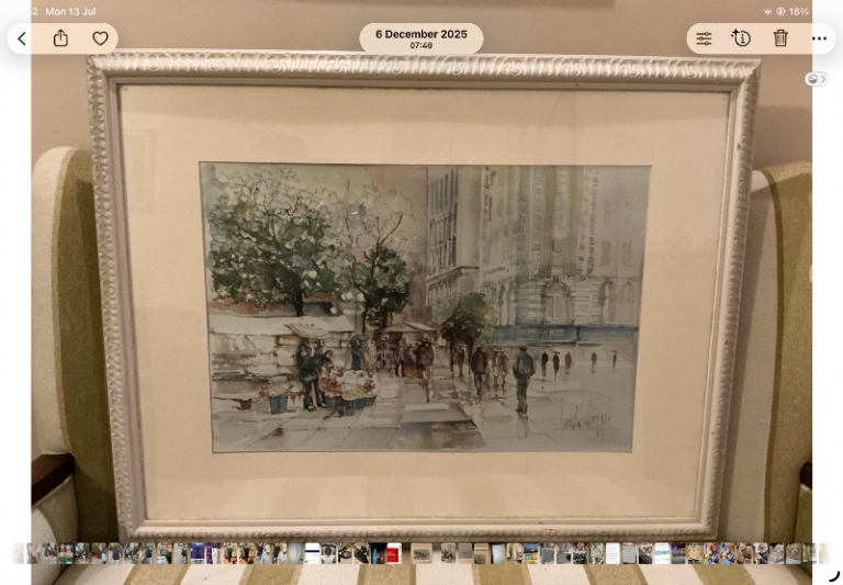 City street print - Luis A Poggio