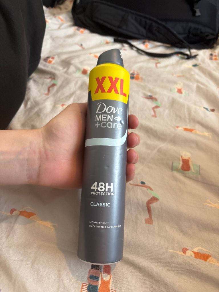 Half used can of dove 